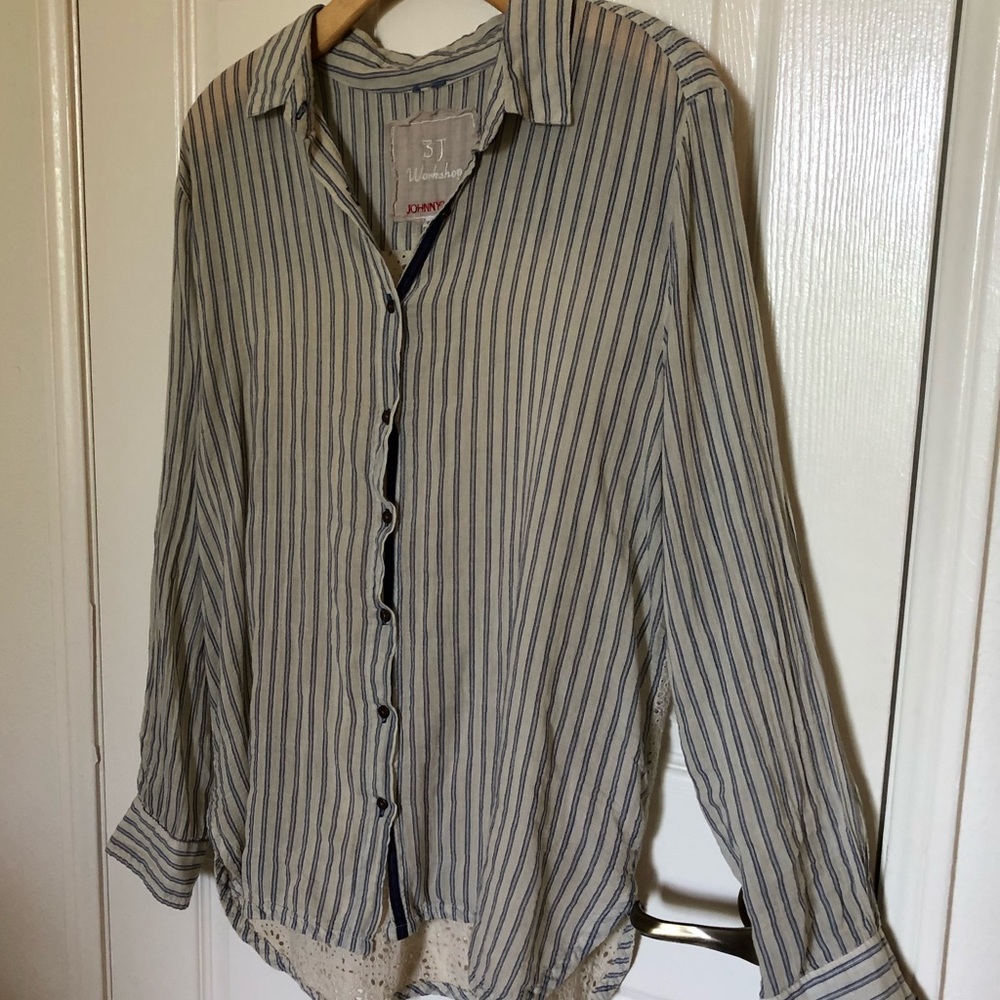 Johnny Was 3J Workshop button-up blouse